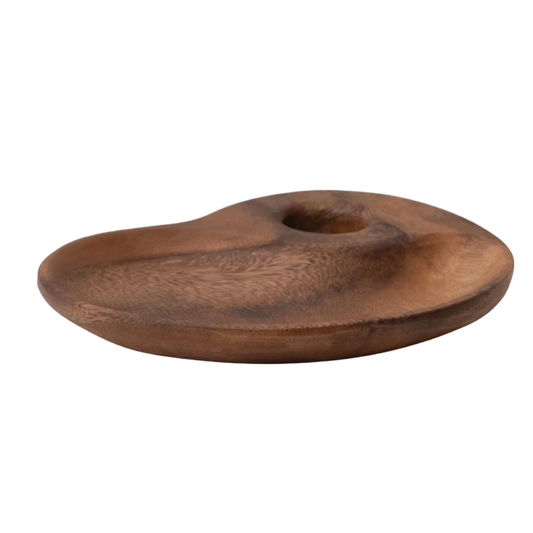 Acacia Wood Tray with Handle