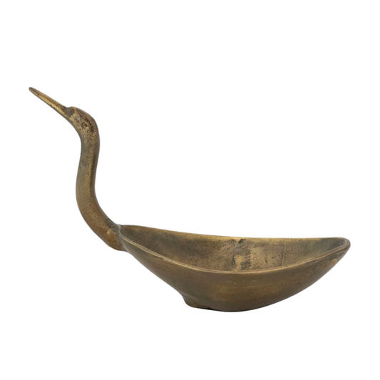 Antique Brass Bird Shaped Bowl