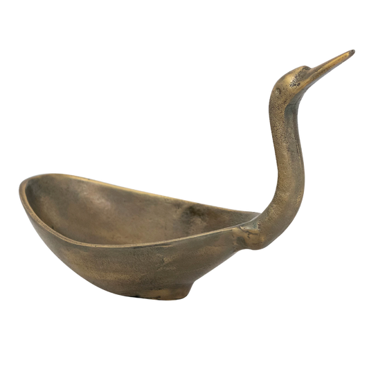 Antique Brass Bird Shaped Bowl