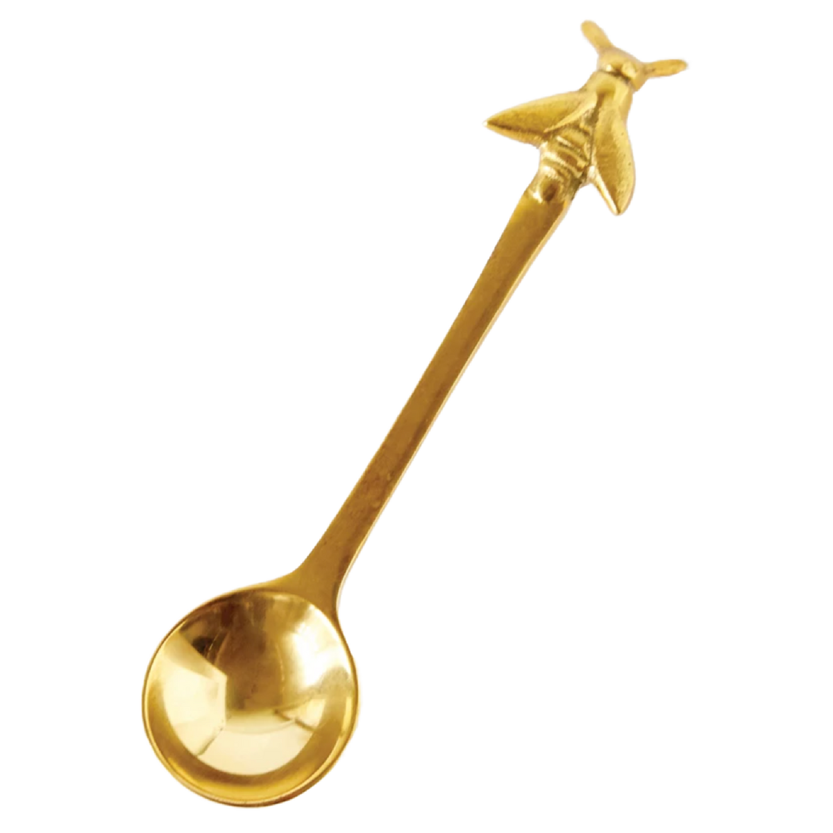 Antique Brass Bee Spoon