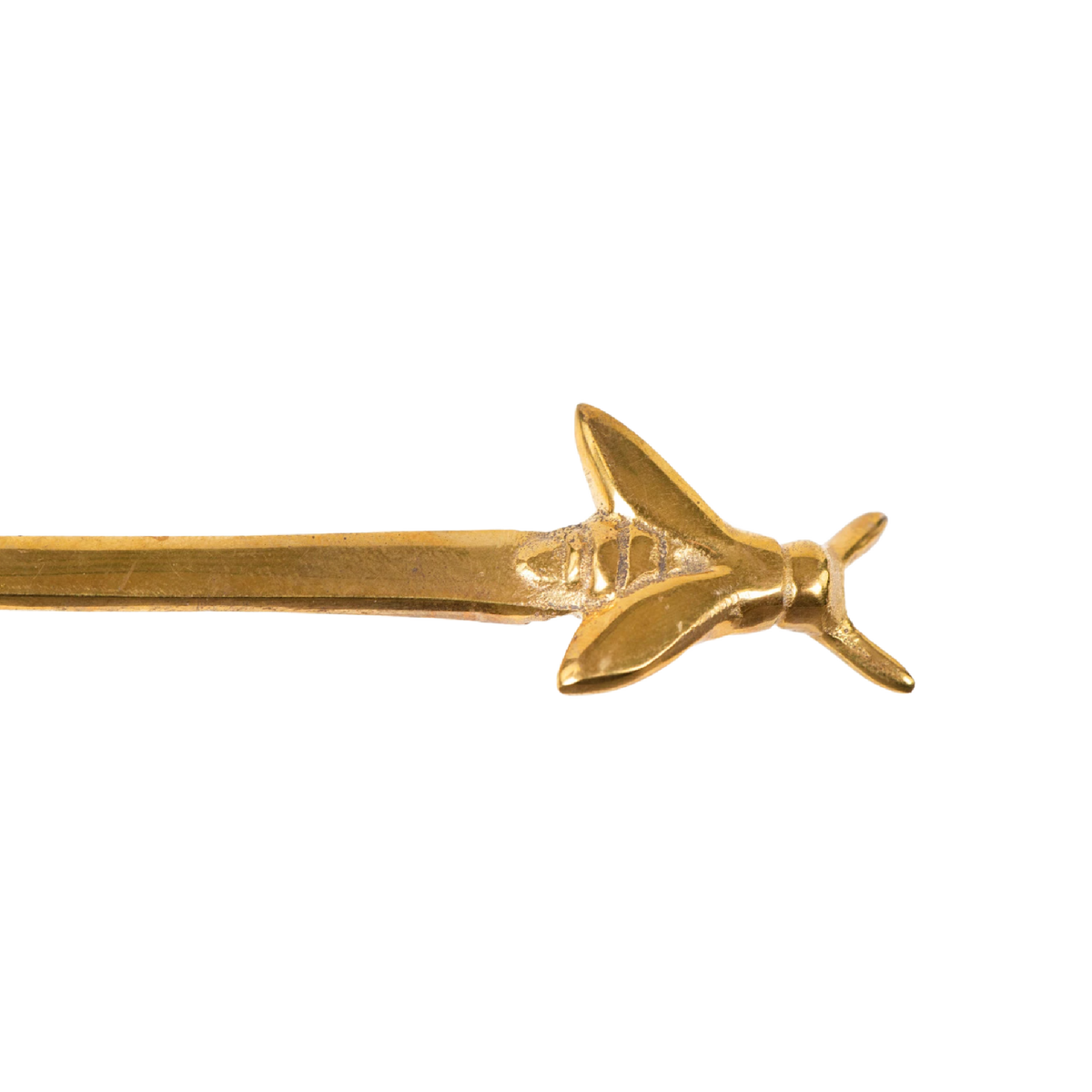 Antique Brass Bee Spoon