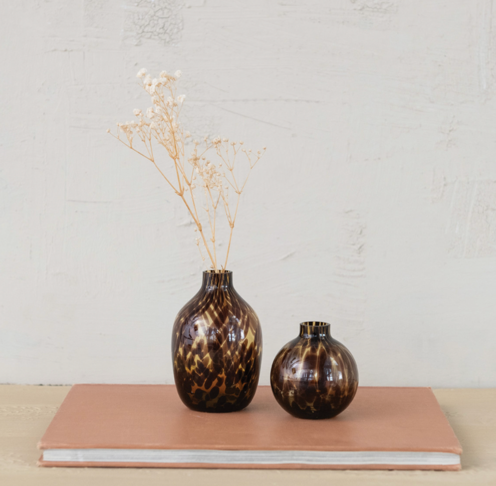 Tortoise Glass Vase
