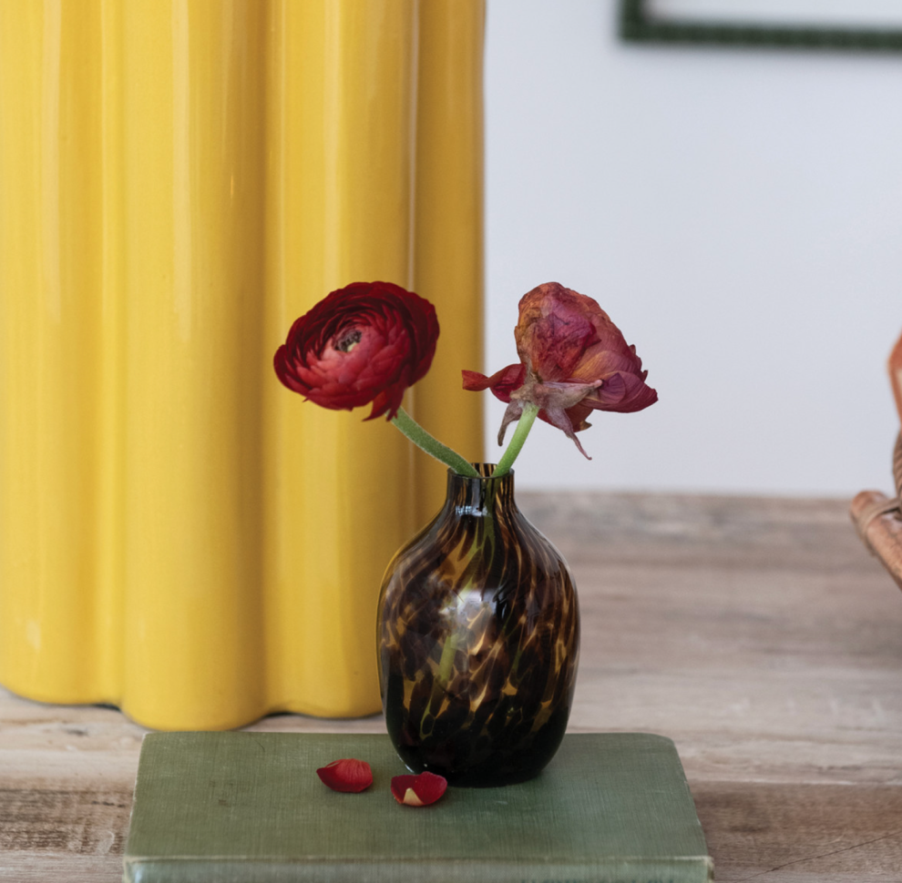 Tortoise Glass Vase