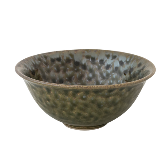 Green Stoneware Bowl