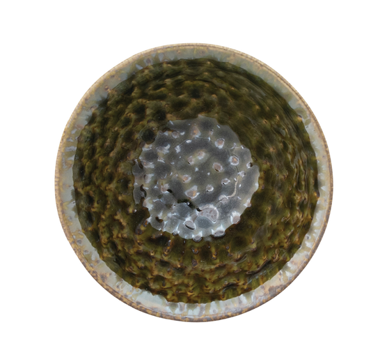 Green Stoneware Bowl