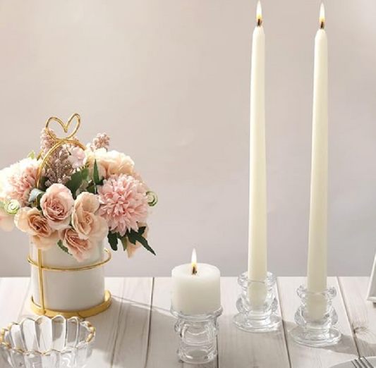 Clear Glass Candle Holder