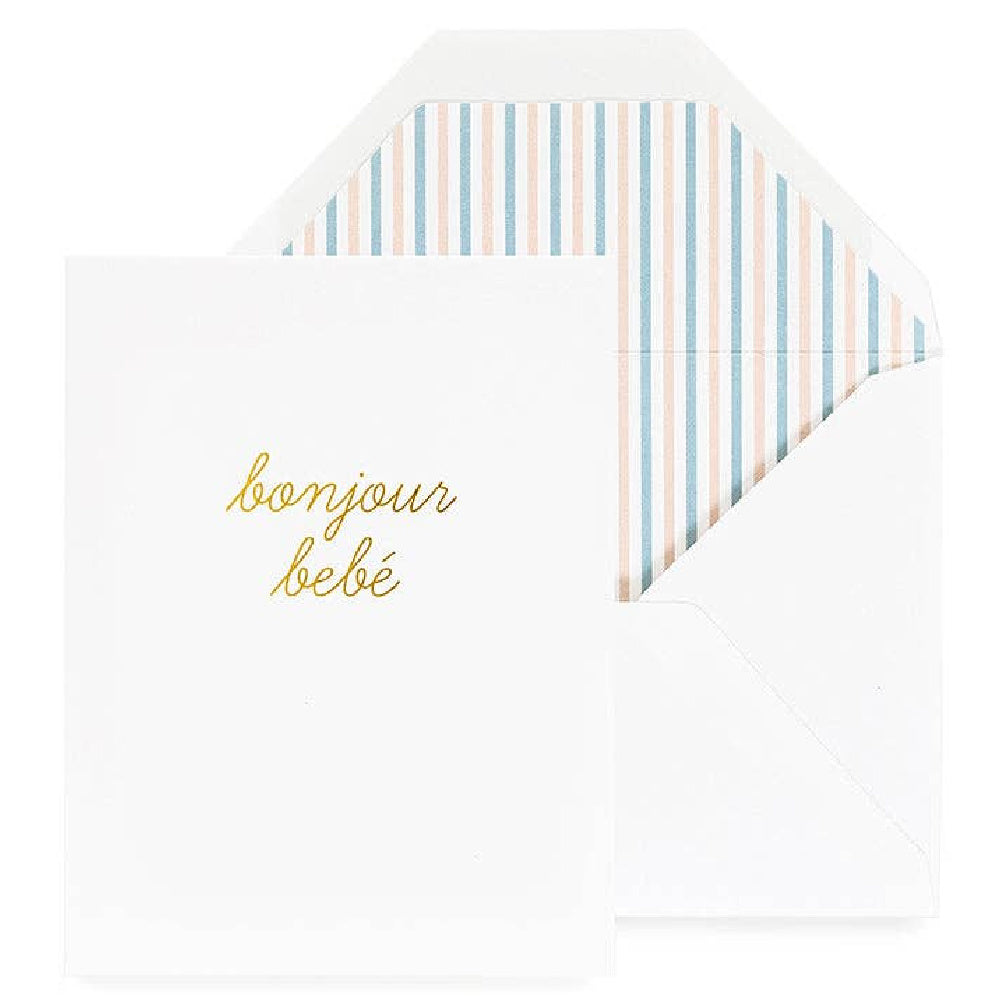 Bonjour Bebe Greeting Card