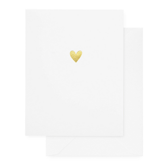 Gold Heart Greeting Card