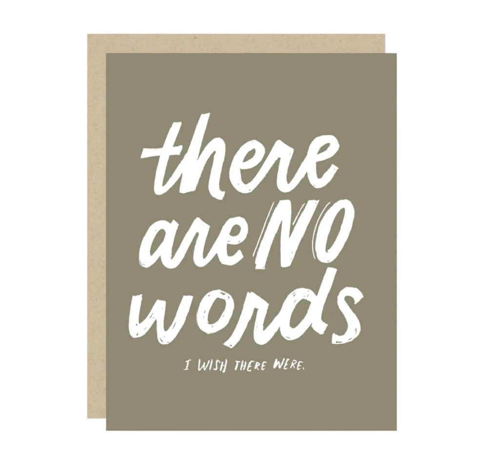 No Words Sympathy Card