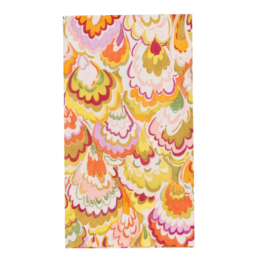Marbled Ceramica Raspberry Caspari Guest Towel Napkin