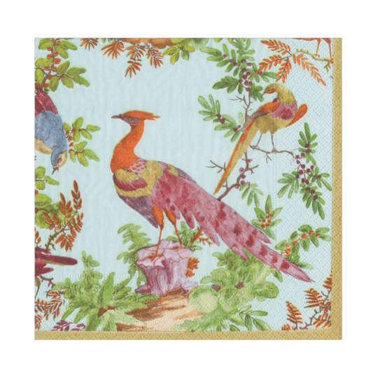 Chelsea Birds Caspari Cocktail Napkin