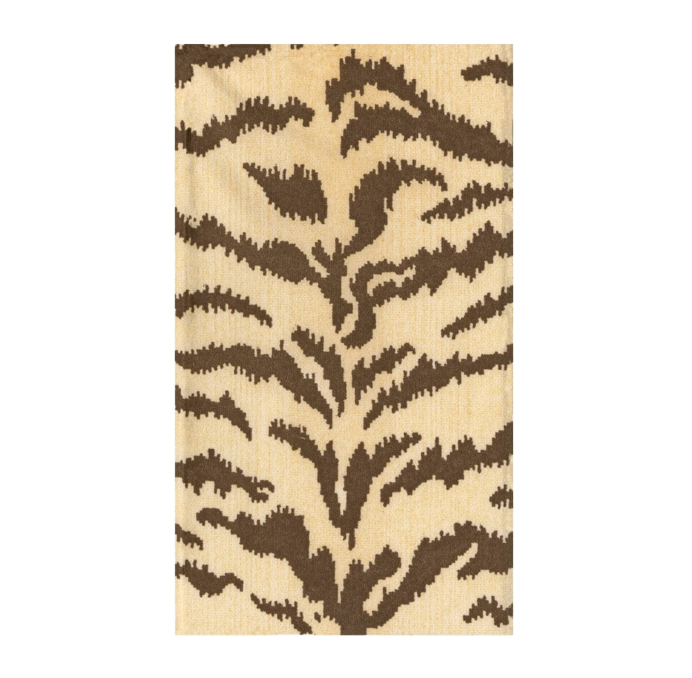 Tigre Cream Caspari Guest Towel Napkin