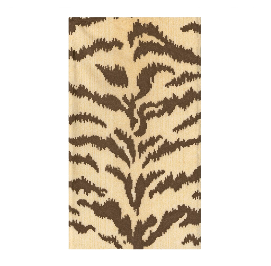 Tigre Cream Caspari Guest Towel Napkin