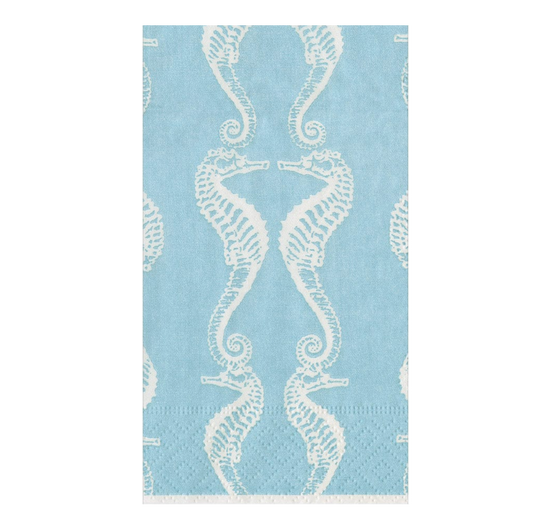 Seahorses Caspari Guest Towel Napkin