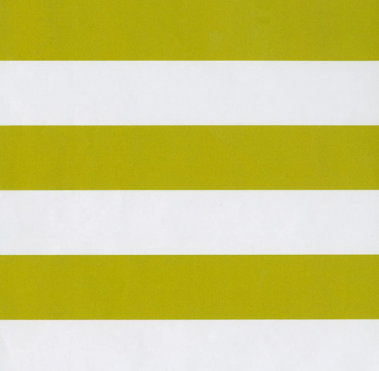 Awning Stripe Chartreuse & White Wrapping Paper