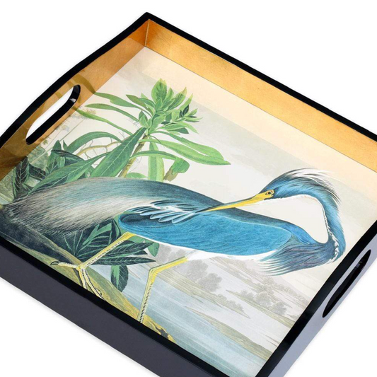 Audubon Heron Sq Tray