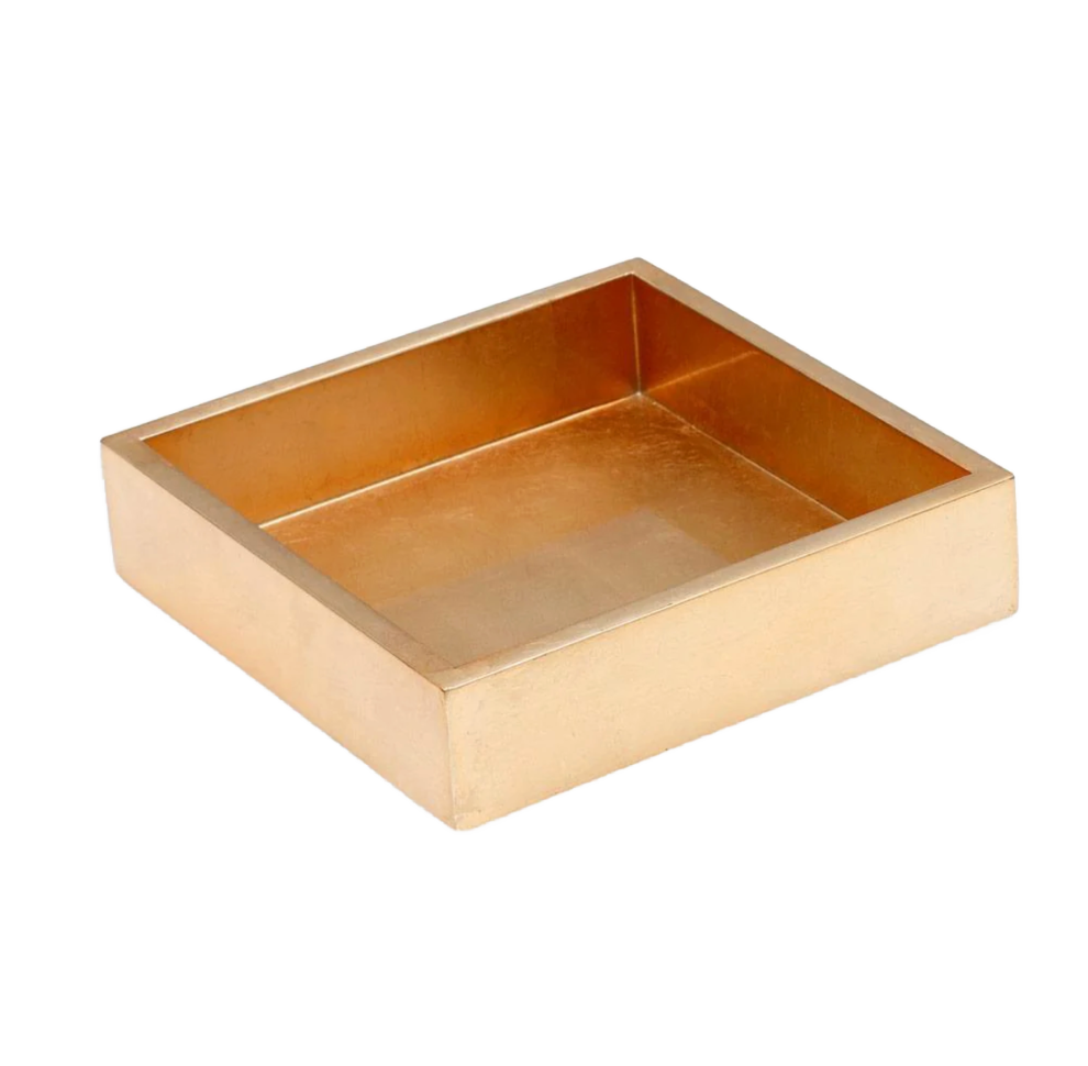 Gold Lacquer Luncheon Napkin Holder
