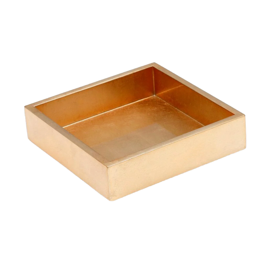 Gold Lacquer Luncheon Napkin Holder