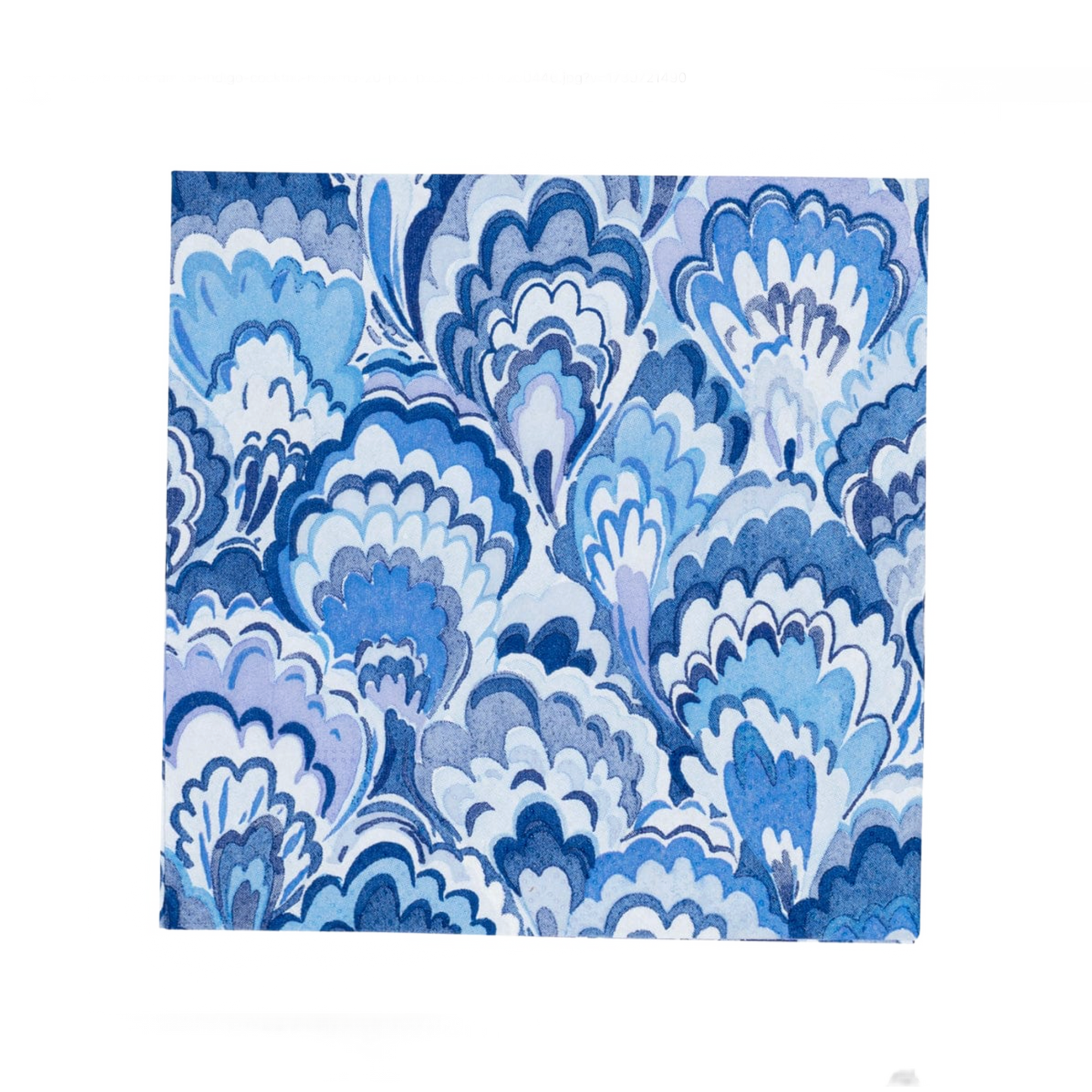 Marbled Ceramica Indigo Caspari Cocktail Napkin
