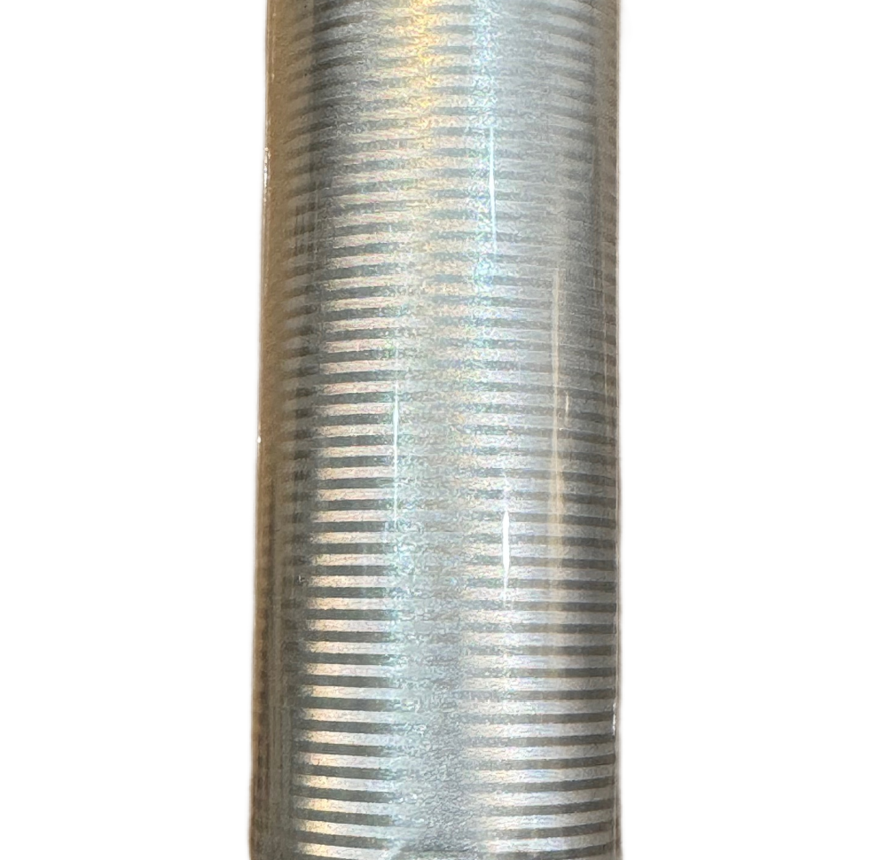 Fluted Silver Foil Wrapping Paper