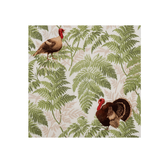 Turkey Among Ferns Cocktail Napkin