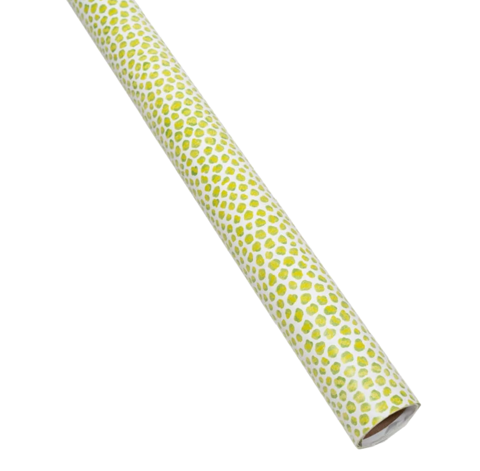 Just Spots Lime Wrapping Paper