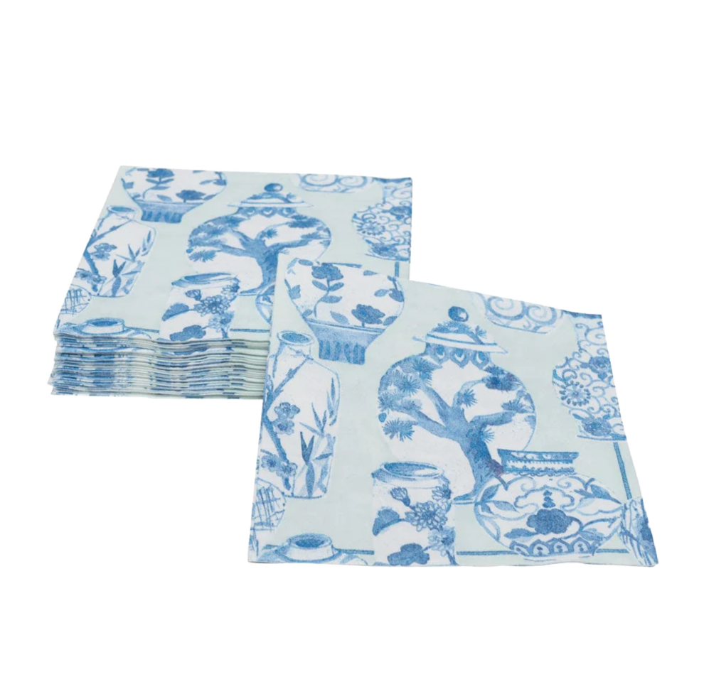 Glazed Porcelain Cocktail Napkin