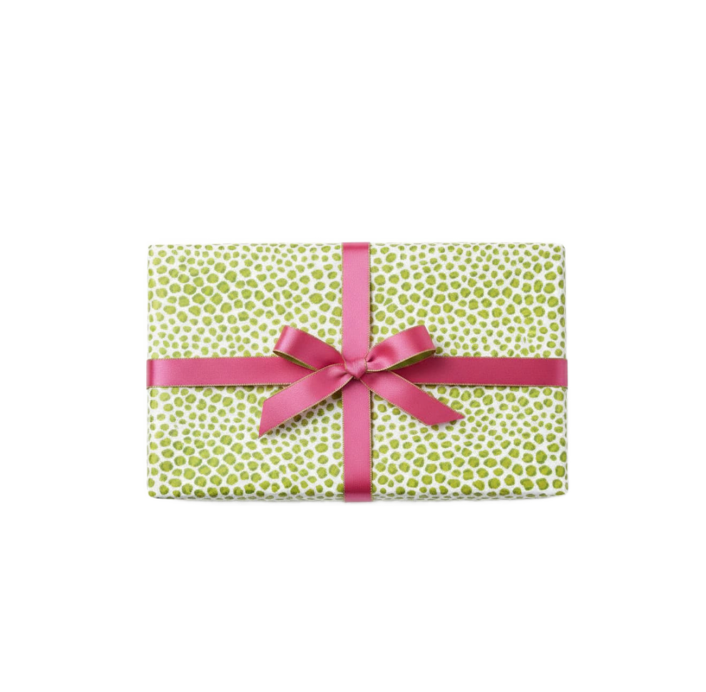 Just Spots Lime Wrapping Paper