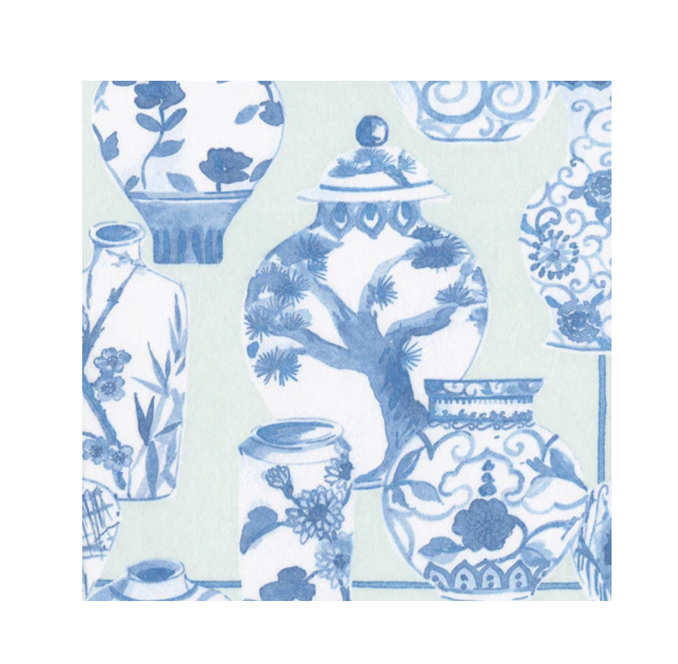 Glazed Porcelain Cocktail Napkin