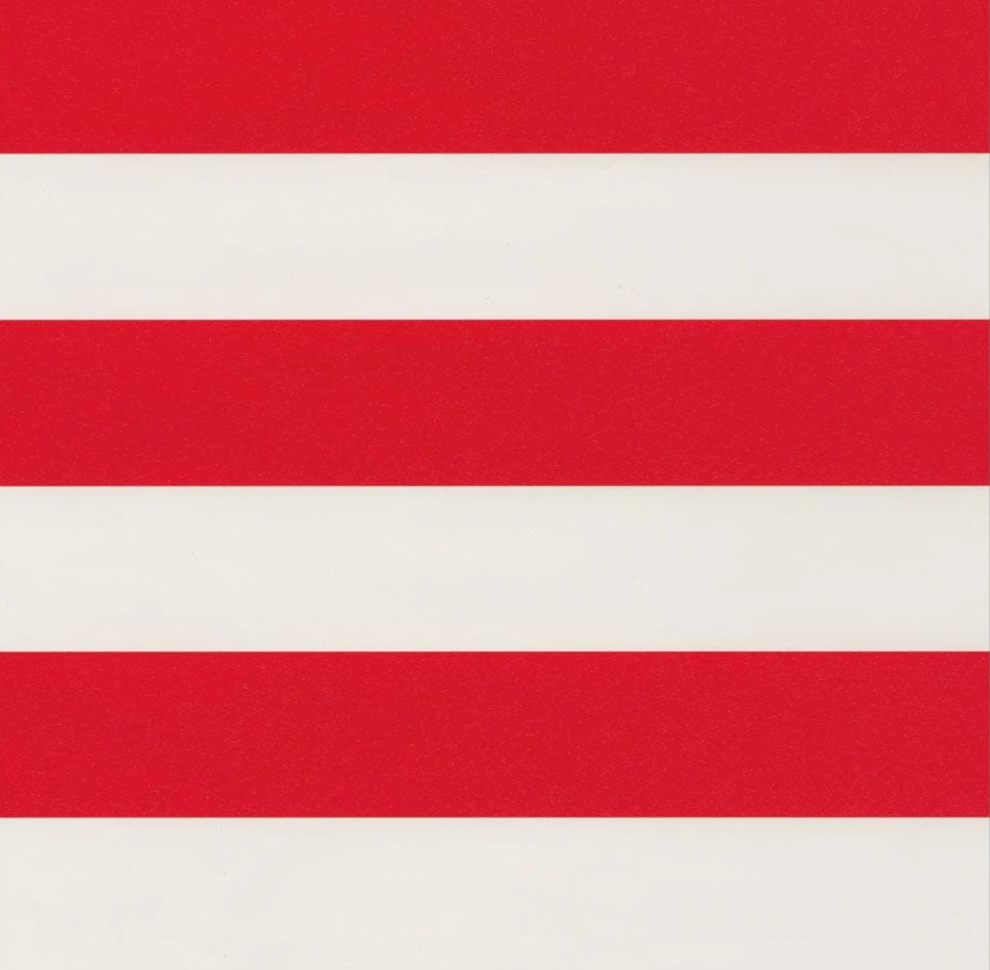 Awning Stripe Red & White Wrapping Paper