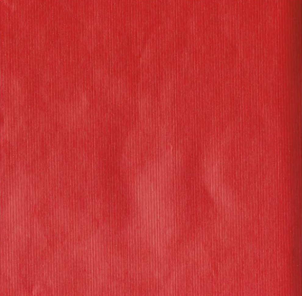 Fluted Red Foil Embossed Wrapping Paper