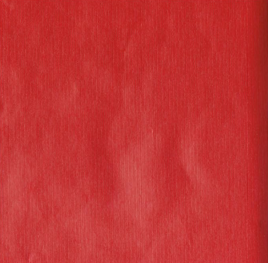 Fluted Red Foil Embossed Wrapping Paper