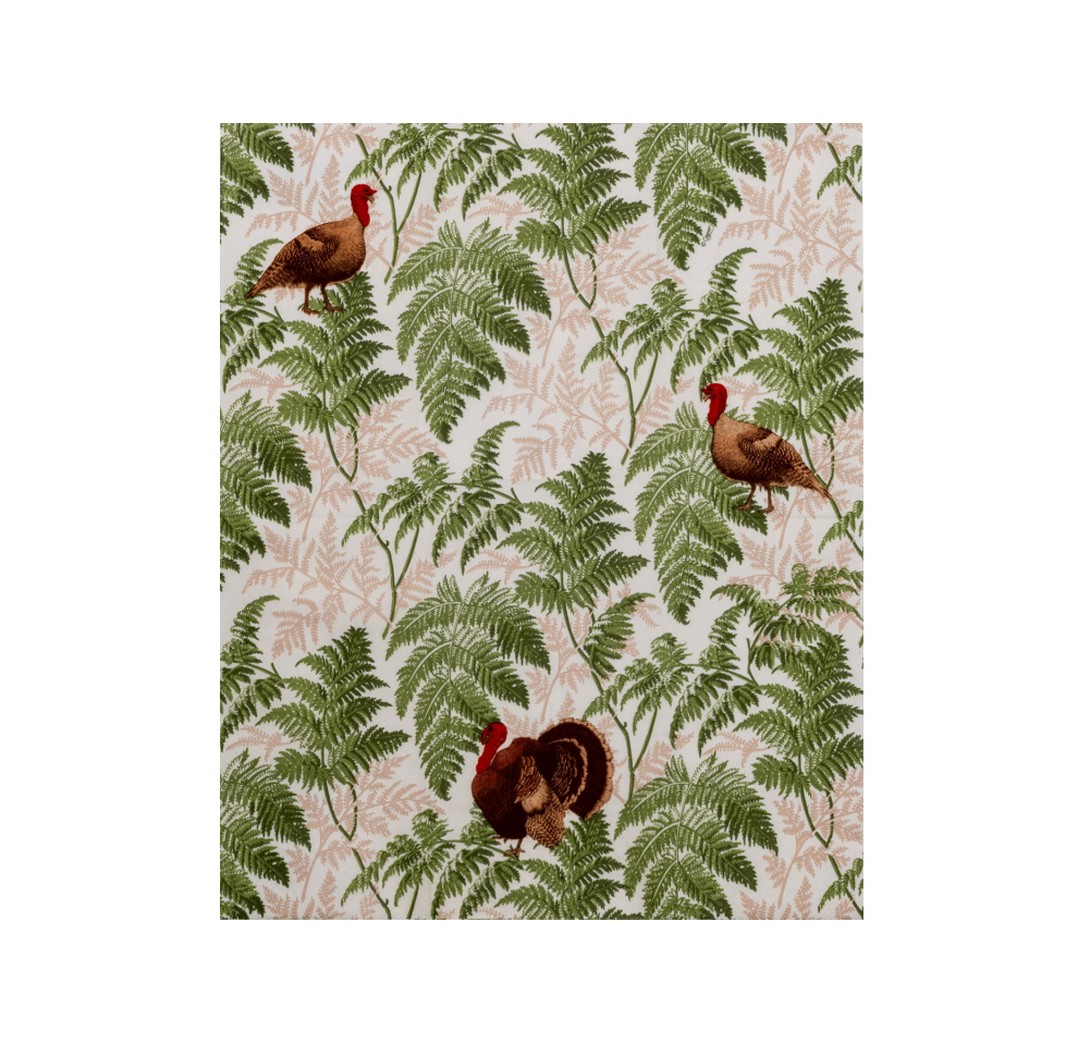 Turkey Among Ferns Caspari Guest Towel Napkin