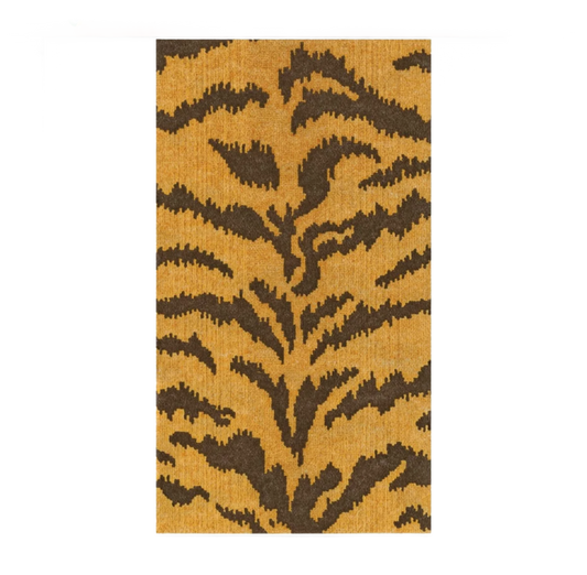 Tigre Golden Caspari Guest Towel Napkin
