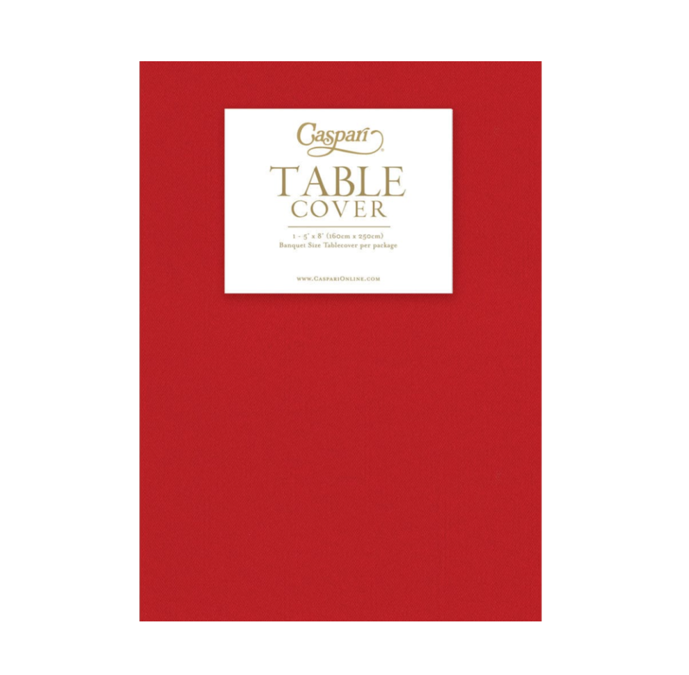 Red Paper Linen Airlaid Tablecover