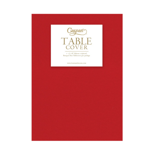 Red Paper Linen Airlaid Tablecover