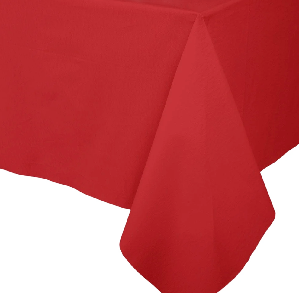 Red Paper Linen Airlaid Tablecover