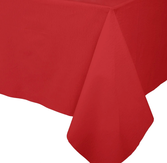 Red Paper Linen Airlaid Tablecover