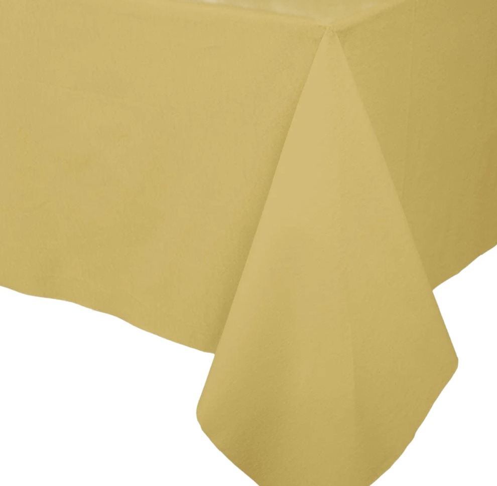 Gold Paper Linen Airlaid Tablecover