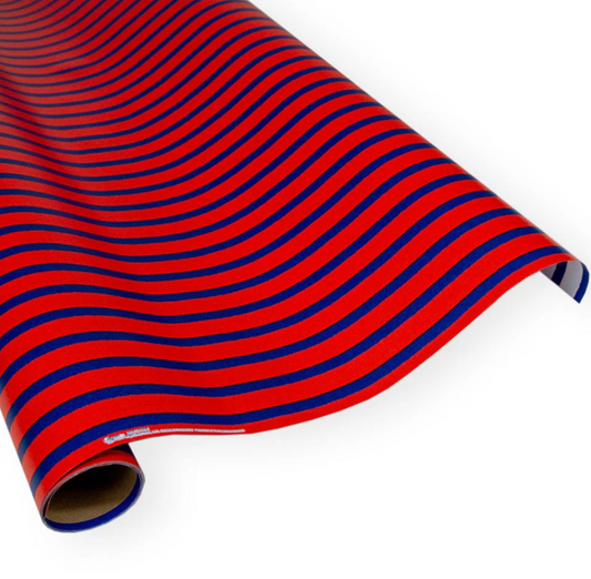 Bretagne Red & Blue Reversible Gift Wrapping Paper