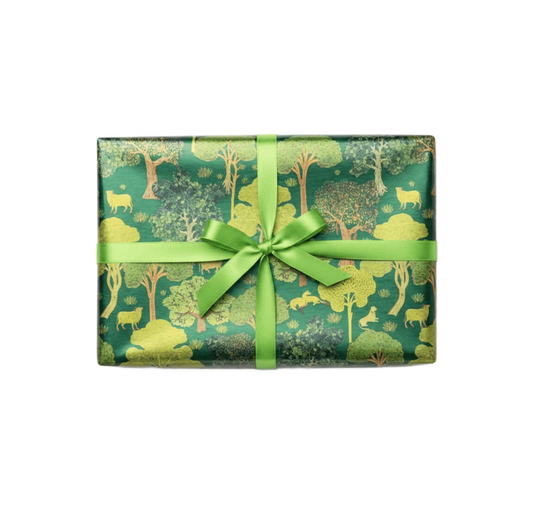 Arcadian Tapestry Dark Foil Wrapping Paper