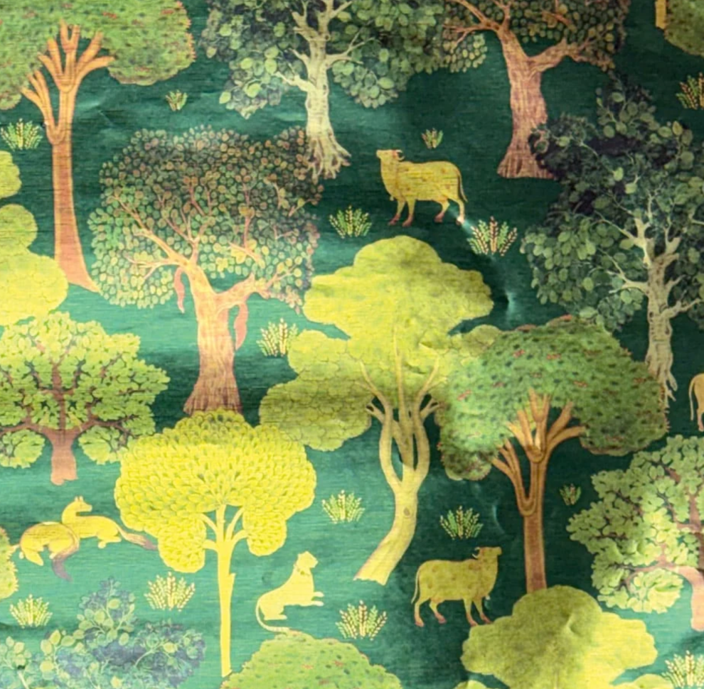 Arcadian Tapestry Dark Foil Wrapping Paper