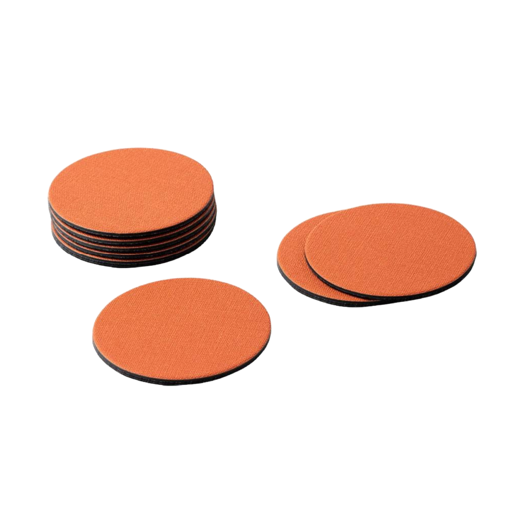 Canvas Orange Coaster