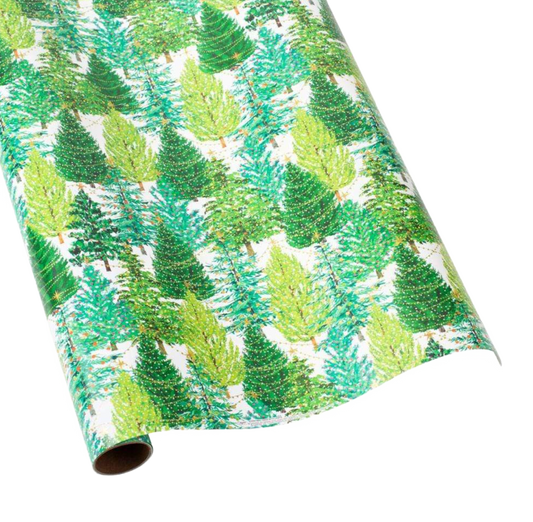 Christmas Tree with Lights Wrapping Paper