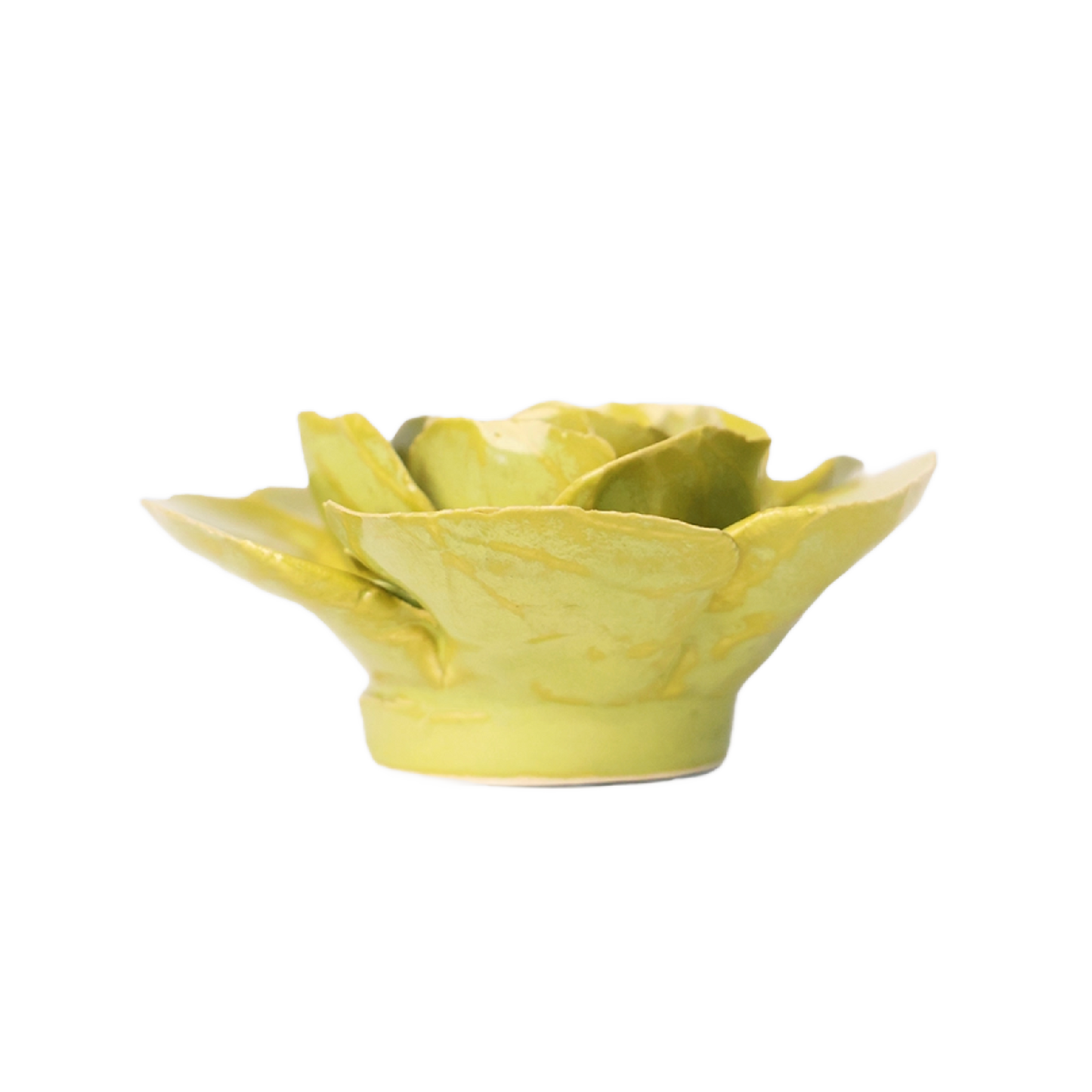 Peridot Stargazer Lily Pottery Flower
