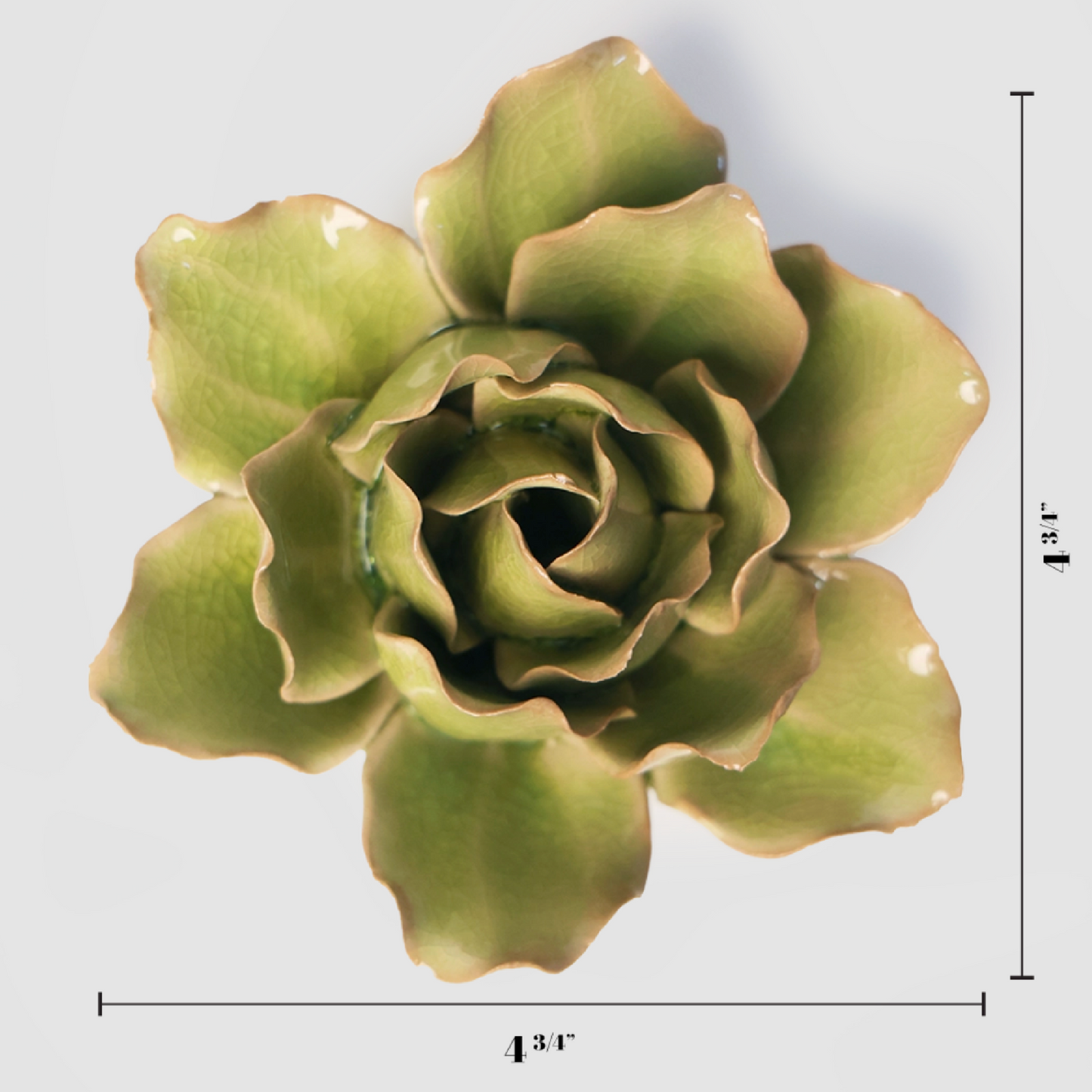 Peridot Stargazer Lily Pottery Flower