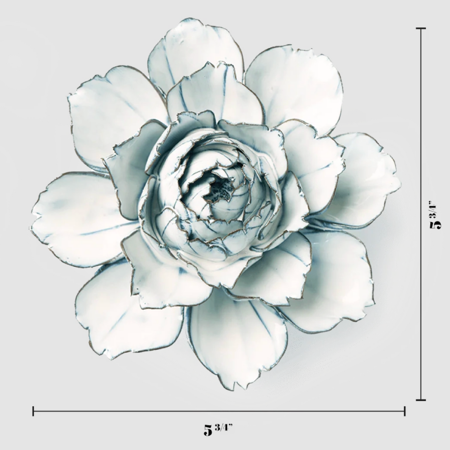 Blue White Camellia Pottery Flower
