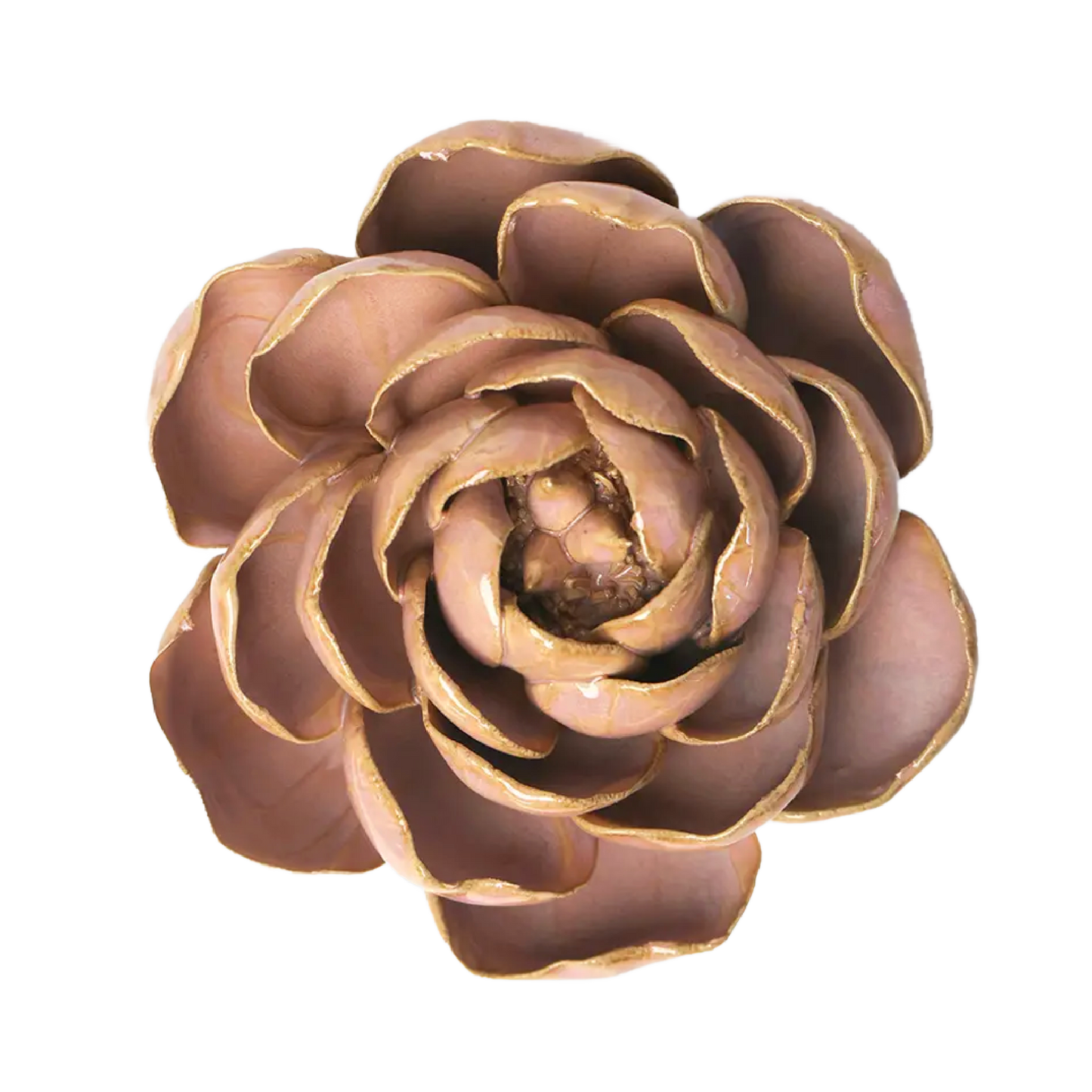 Rose Pink Big Ben Peony Pottery Flower
