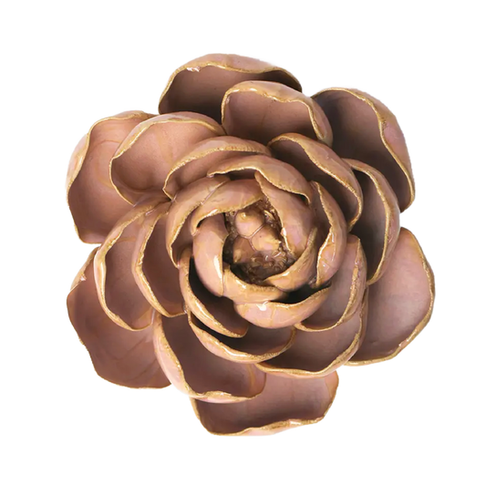 Rose Pink Big Ben Peony Pottery Flower