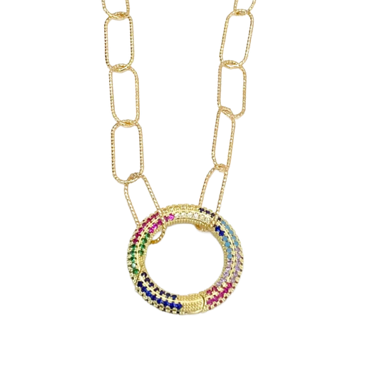 Circle of Love Necklace - Multi-Color